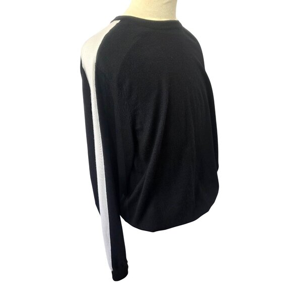 Kenneth Cole Awear-Tech Sweater Men 2XL Slim Fit Black White Colorblock - Picture 1 of 11